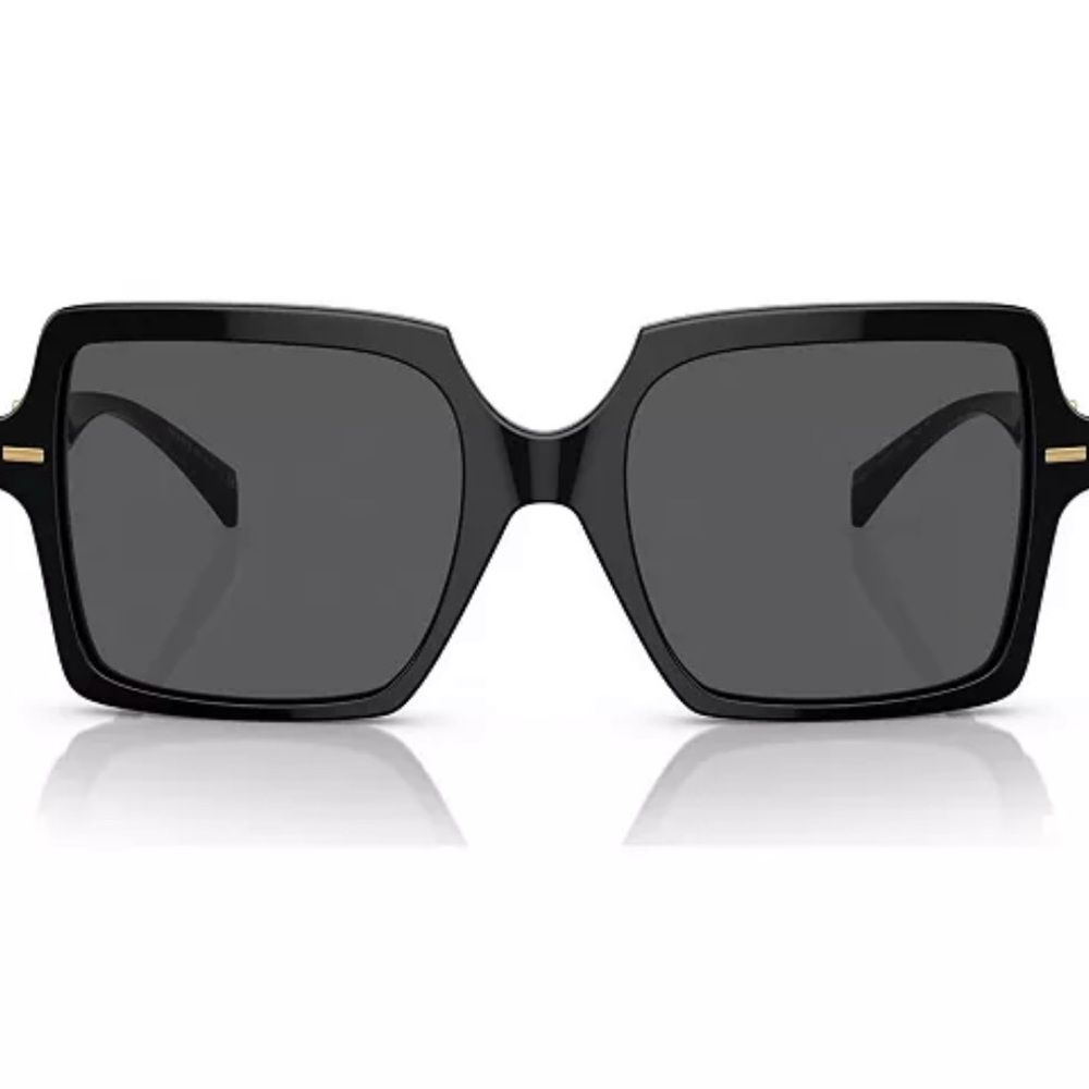 NWT Versace Black and Gold Oversized Sunglasses - Picture 2 of 8